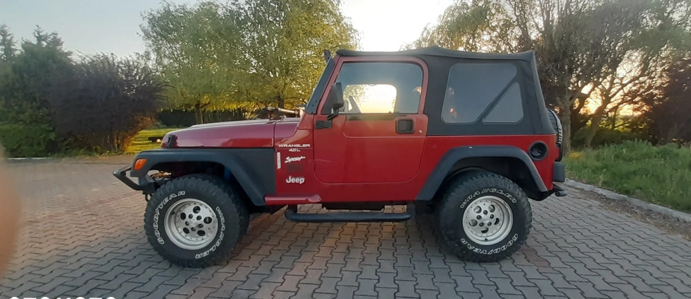 Jeep Wrangler cena 52000 przebieg: 220000, rok produkcji 1998 z Gniezno małe 211